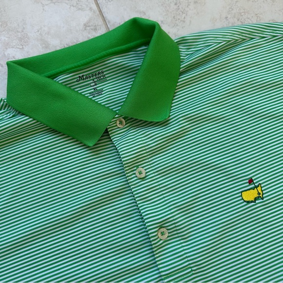 Masters Tech Other - MASTERS TECH Striped Polo Short Sleeve Golf Shirt XL